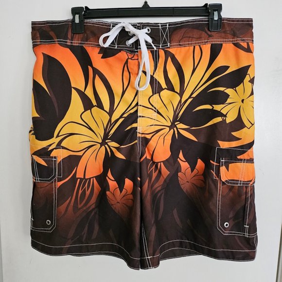 Tropical Print Board Shorts - Merona - Picture 1 of 5